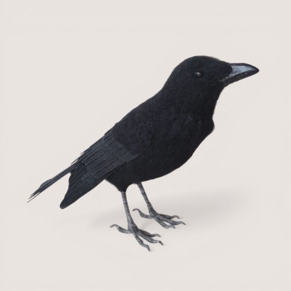 Made to Order 23 Needle felted crow sculpture by Grey Wren Studio