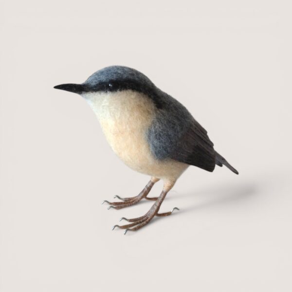 Made to Order 14 Needle felted nuthatch sculpture by Grey Wren Studio